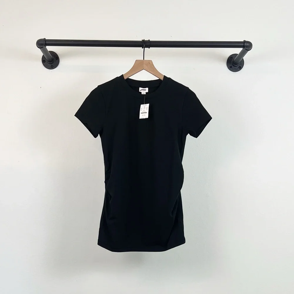 NWT J. Crew Factory Maternity crewneck tee in Black